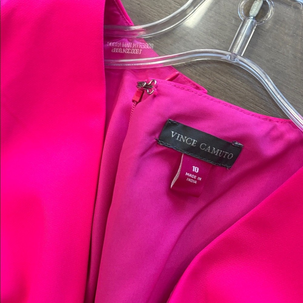 Vince Camuto Women's Sleeveless V-Neck Tie-Waist Jumpsuit Pink Size Small $109 - Picture 5 of 9